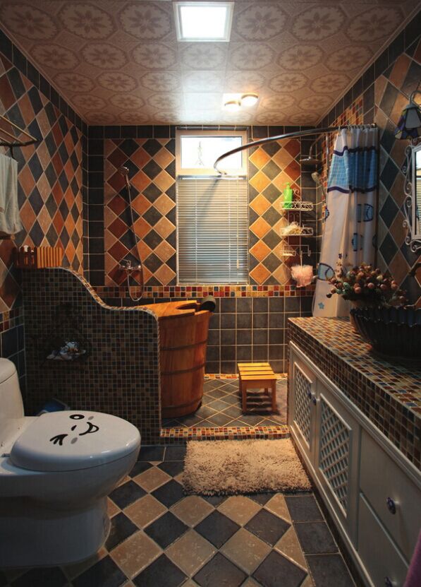 家装效果图－地中海风格浴室装修设计图片.jpg