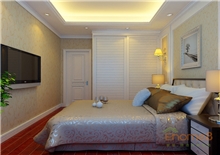 彩虹城地中海风格138平米卧室装修效果图